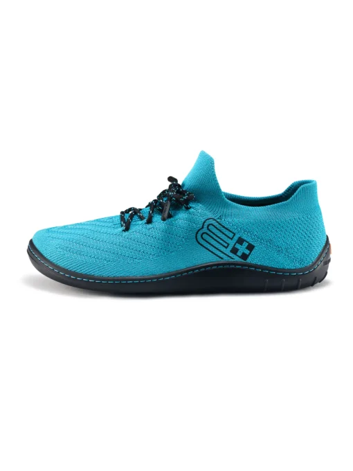 BAREFOOT 25' Női merinó gyapjú mezítlábas cipő - Türkiz / Fekete - Image 2