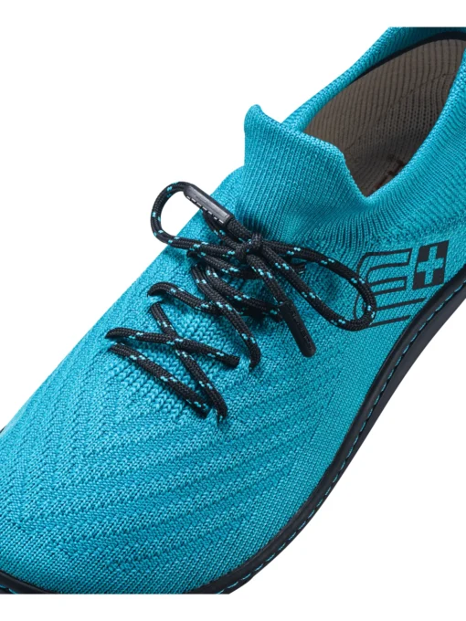 BAREFOOT 25' Női merinó gyapjú mezítlábas cipő - Türkiz / Fekete - Image 3