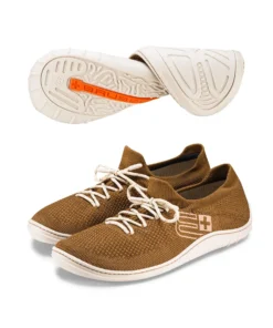 BAREFOOT 25' Férfi merinó gyapjú mezítlábas cipő - Barna / Krém