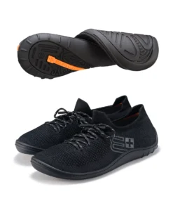 BAREFOOT 25' Férfi merinó gyapjú mezítlábas cipő - Fekete