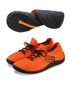 BAREFOOT 25' Férfi merinó gyapjú mezítlábas cipő - Narancs / Fekete