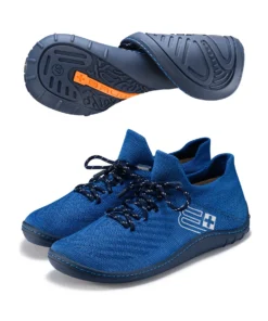 BAREFOOT 25' Női merinó gyapjú mezítlábas cipő - Kék / Sötétkék