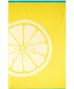 BEACH FRUIT Strandtörölköző (100cm×160cm) - Citrom