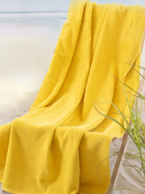 BEACH NOW Strandtörölköző (100cm×160cm) - Sárga - Image 6