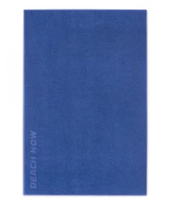 BEACH NOW Strandtörölköző (100cm×160cm) - Kék