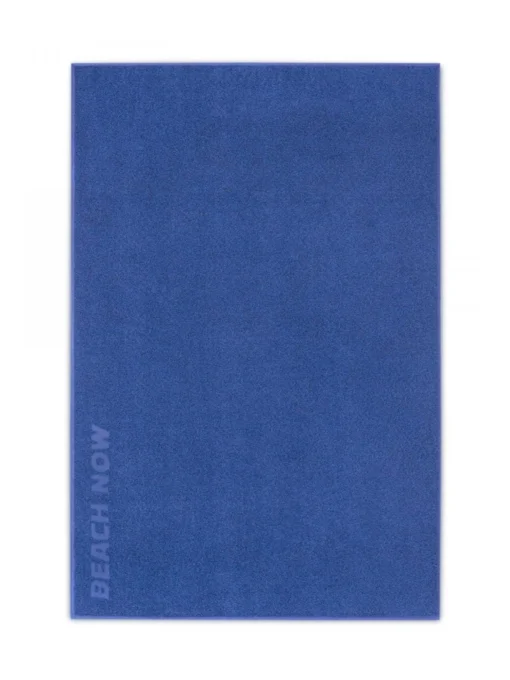 BEACH NOW Strandtörölköző (100cm×160cm) - Kék