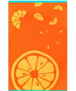 BEACH FRUIT Strandtörölköző (100cm×160cm) - Narancs