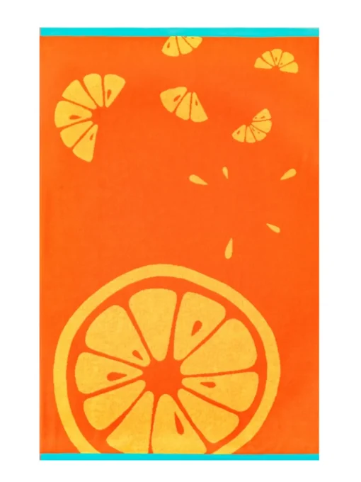 BEACH FRUIT Strandtörölköző (100cm×160cm) - Narancs