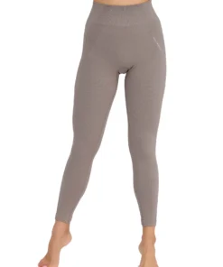 CASUAL Női magas derekú rugalmas leggings - Bézs