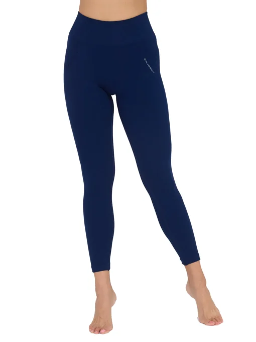 CASUAL Női magas derekú rugalmas leggings - Sötétkék