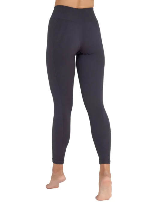 CASUAL Női magas derekú rugalmas leggings - Grafit - Image 2