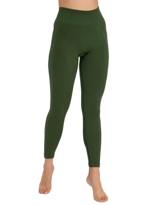 CASUAL Női magas derekú rugalmas leggings - Zöld