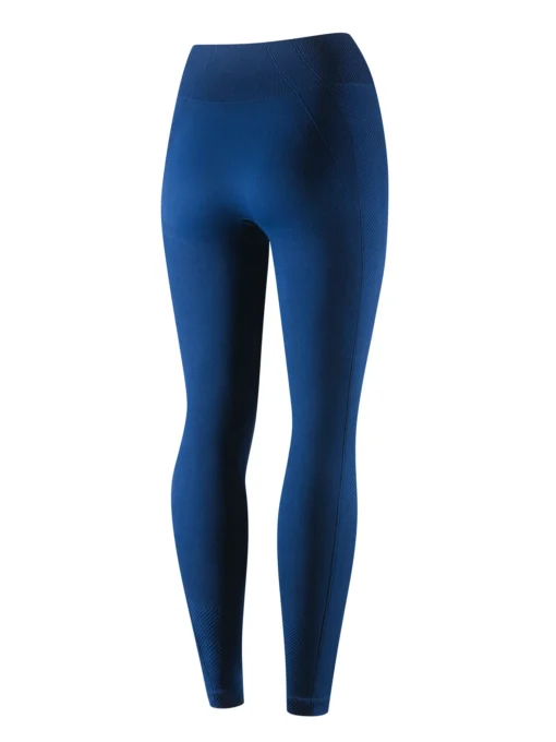 CASUAL Női magas derekú rugalmas leggings - Sötétkék - Image 4