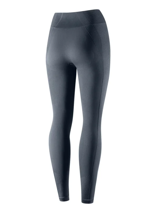 CASUAL Női magas derekú rugalmas leggings - Grafit - Image 4
