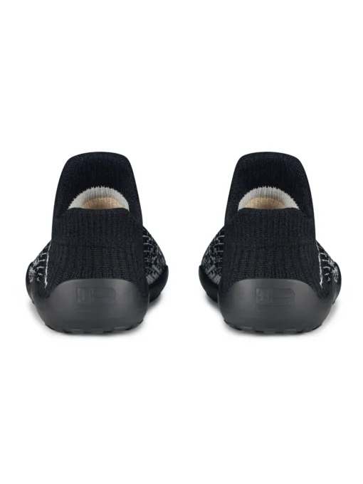 BAREFOOT Gyermek merinó gyapjú mezítlábas cipő - Fekete - Image 4