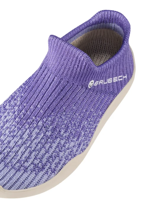 BAREFOOT Gyermek merinó gyapjú mezítlábas cipő - Lila / Krém - Image 3