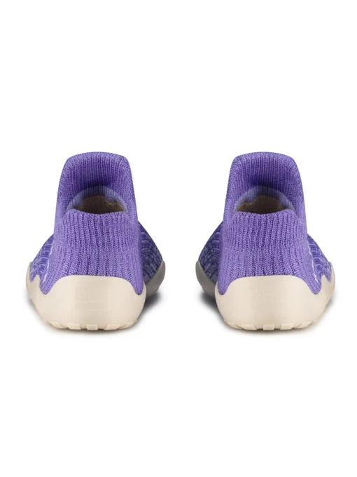 BAREFOOT Gyermek merinó gyapjú mezítlábas cipő - Lila / Krém - Image 4