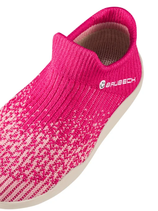 BAREFOOT Gyermek merinó gyapjú mezítlábas cipő - Rózsaszín / Krém - Image 3