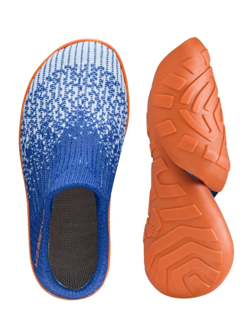 BAREFOOT Gyermek merinó gyapjú mezítlábas cipő - Sötétkék / Narancs - Image 10