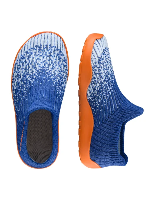 BAREFOOT Gyermek merinó gyapjú mezítlábas cipő - Sötétkék / Narancs - Image 5