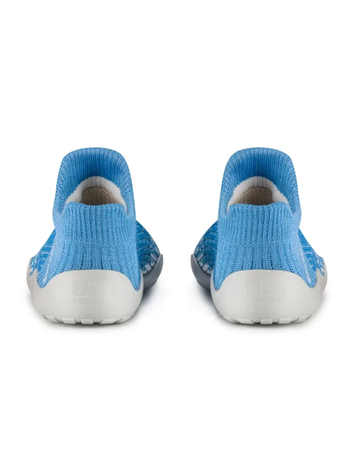 BAREFOOT Gyermek merinó gyapjú mezítlábas cipő - Világoskék / Világosszürke - Image 4