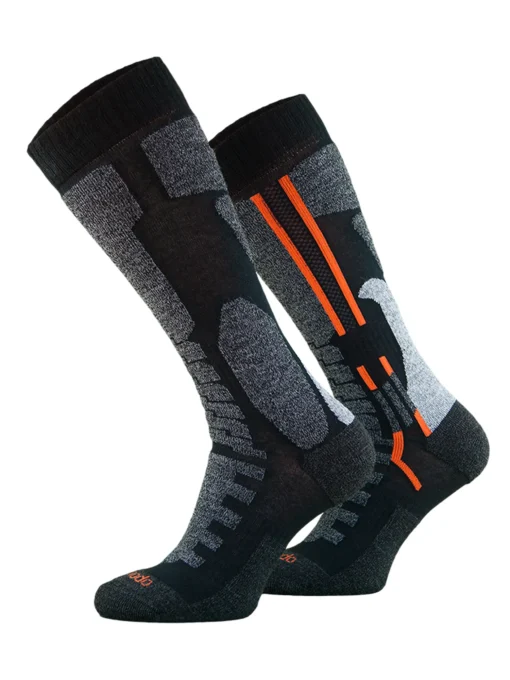 MOTO PERFORMANCE Drytex +polycolon hosszú motoros zokni - Fekete / Narancs - Image 2
