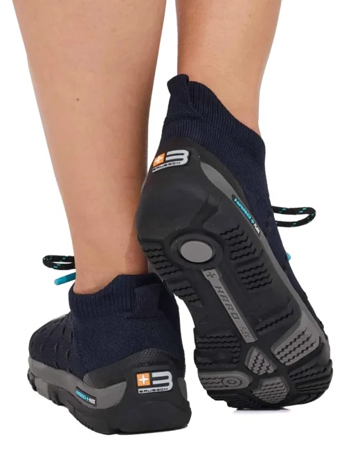TREK MERINO Női vízálló merinó gyapjú túracipő - Sötétkék / Türkiz - Image 6