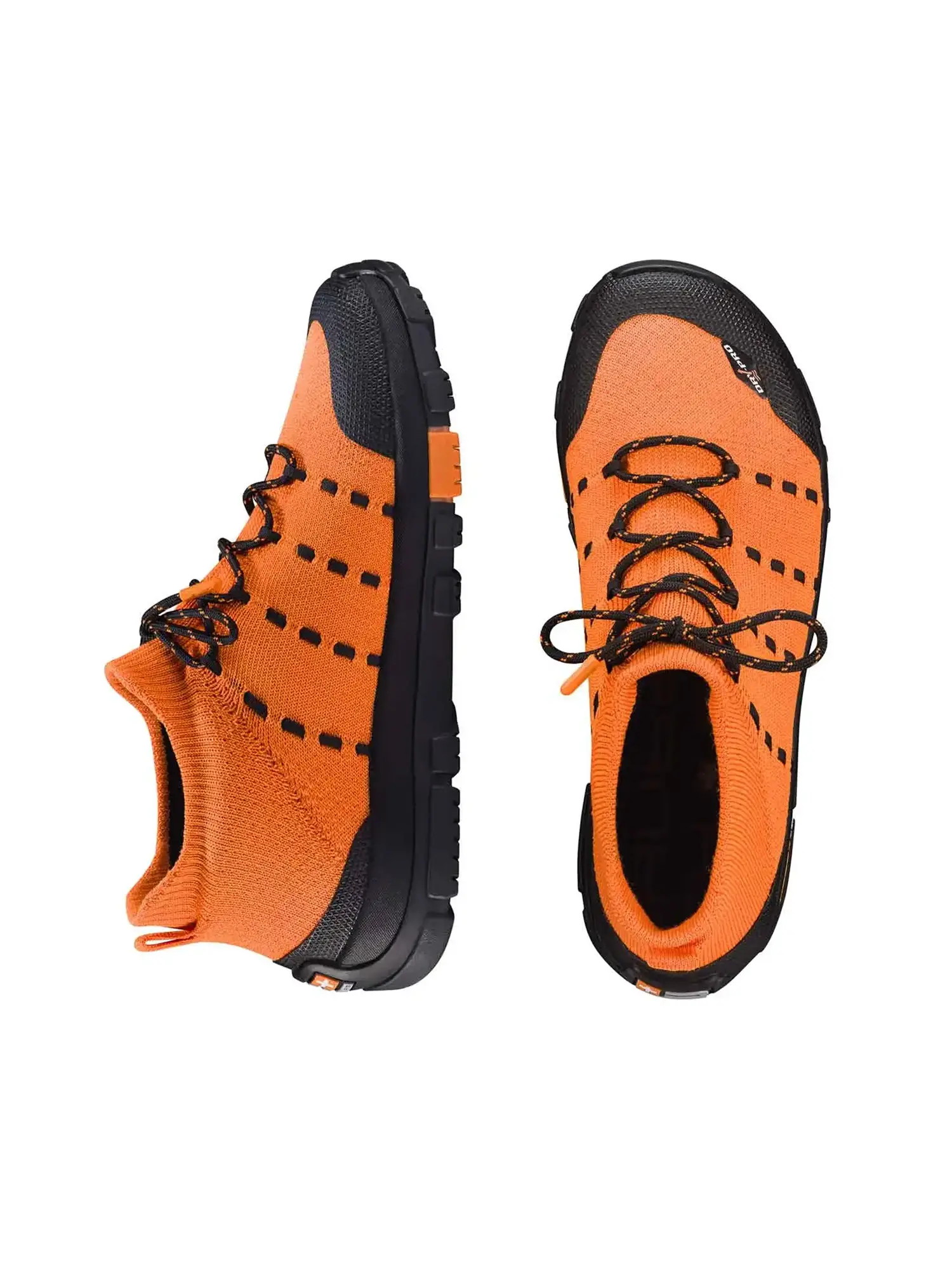 TREK MERINO Férfi vízálló merinó gyapjú túracipő - Narancs / Fekete - Image 3