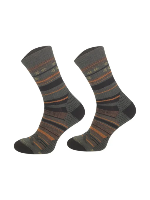 CLIMA COMFORT Merinó gyapjú +polycolon hosszú túrazokni - Khaki - Image 2