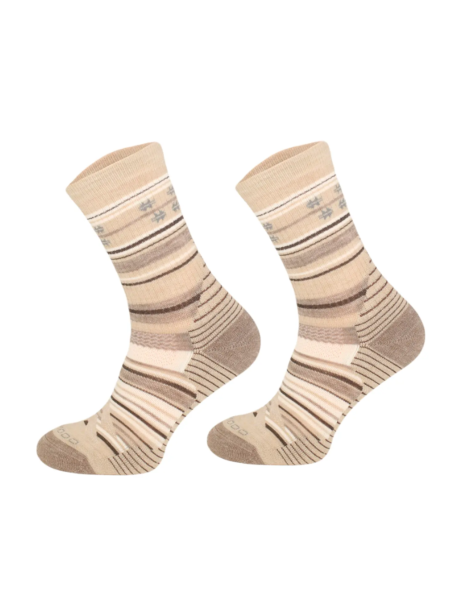 CLIMA COMFORT Merinó gyapjú +polycolon hosszú túrazokni - Bézs - Image 2