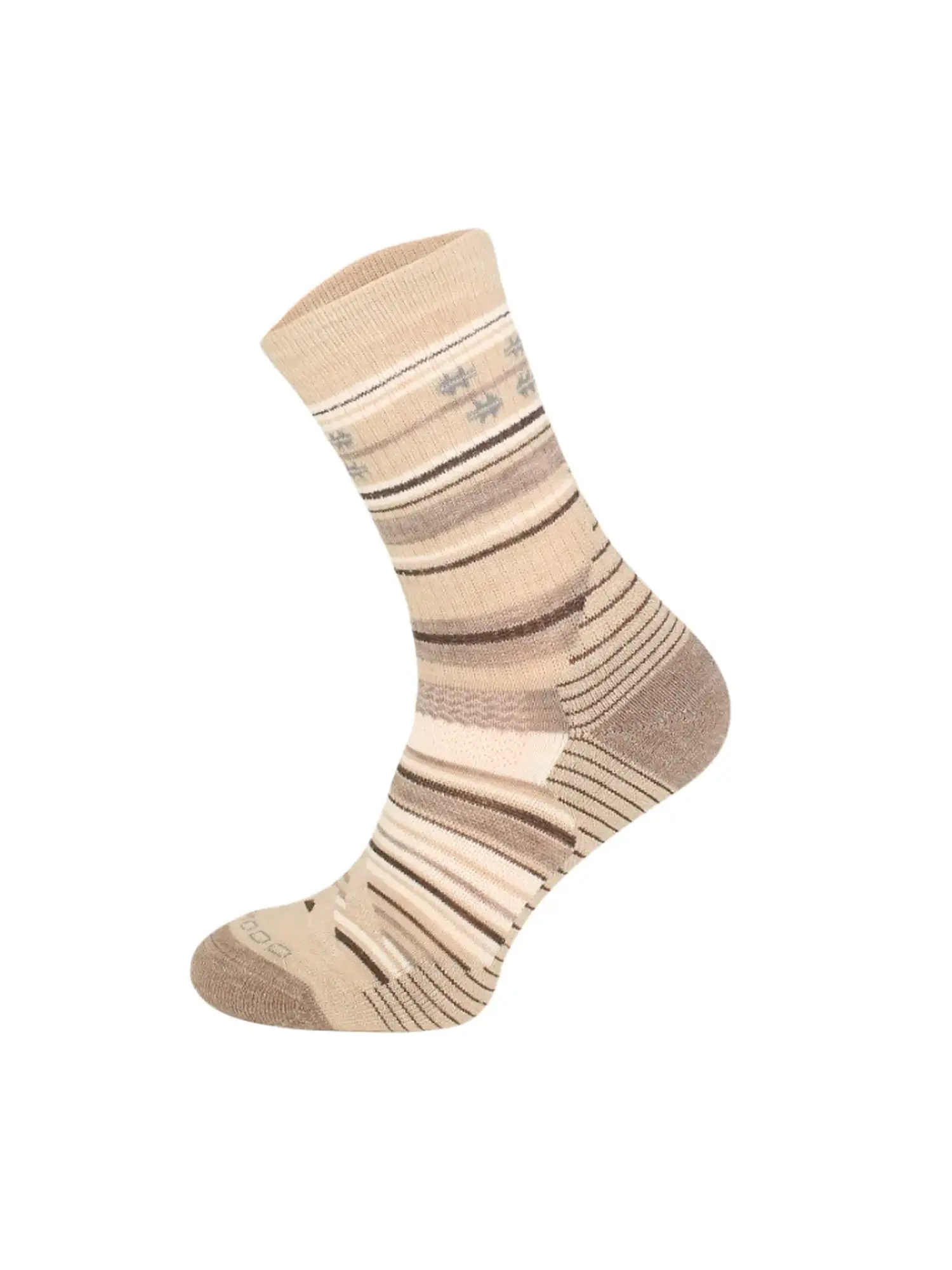 CLIMA COMFORT Merinó gyapjú +polycolon hosszú túrazokni - Bézs