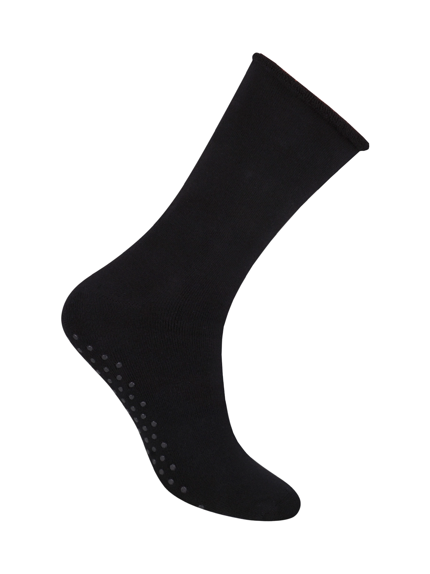 ANTI-SLIP Nyomásmentes pamut zokni - Fekete