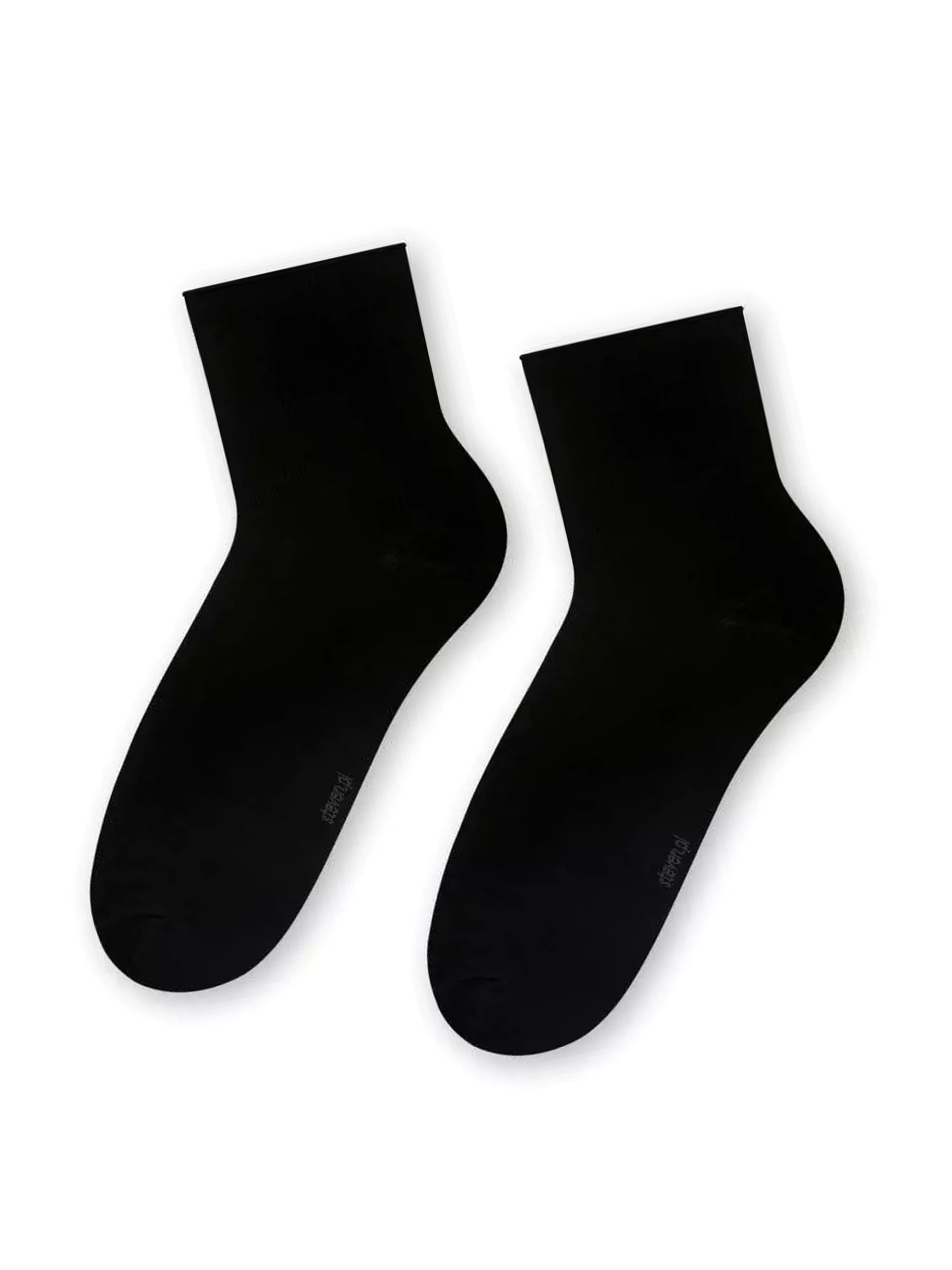 PRESSURE-FREE Női nyomásmentes bambusz zokni - Fekete - Image 2