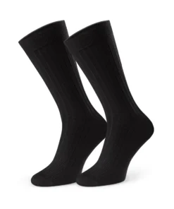 Alternative view of PRESSURE-FREE Férfi nyomásmentes merinó zokni - Fekete