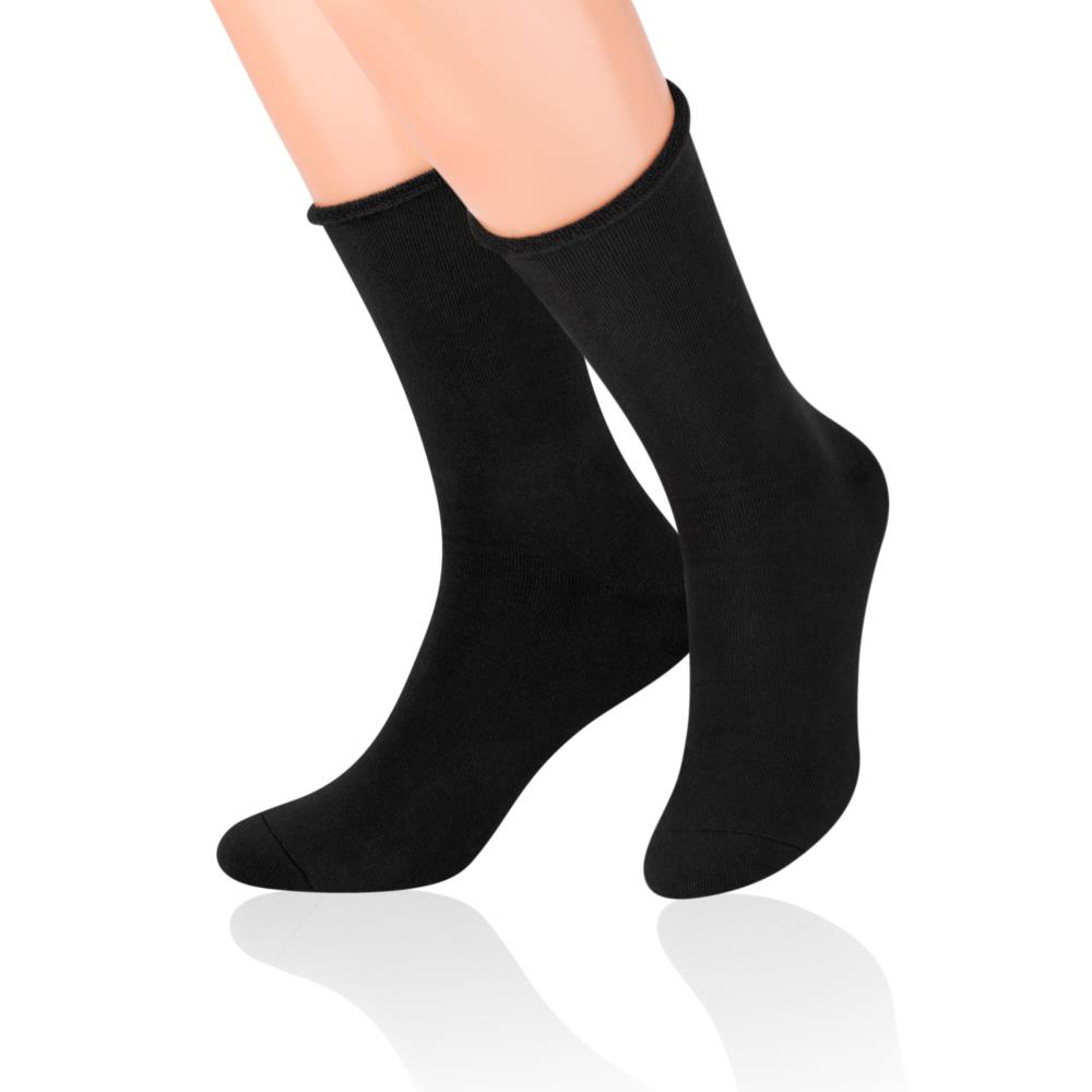 PRESSURE-FREE Férfi nyomásmentes pamut frottír zokni - Fekete