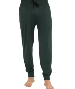 BRUBECK FUSION férfi túranadrág sötétzöld színben, sportos szabás, cipzáras zsebekkel kiránduláshoz és trekkinghez