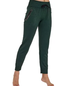 BRUBECK FUSION női túranadrág sötétzöld színben, kényelmes sportnadrág outdoor és szabadidős használatra