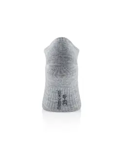 BRUECK COMFORT WOOL uniszex ezüstionos merinó gyapjú bokazokni szürke színben, hátoldali packshot