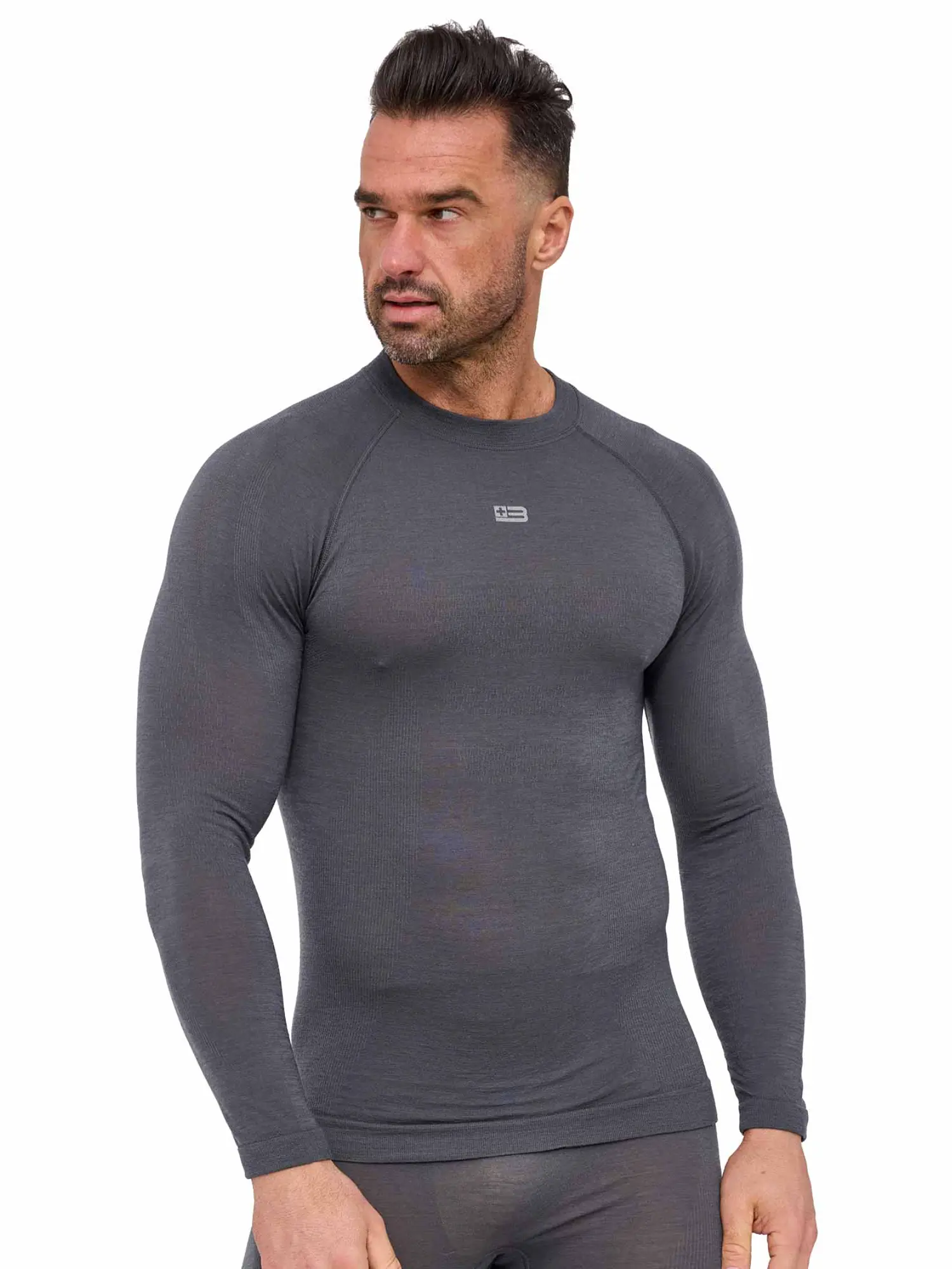 ACTIVE MERINO Férfi merinó gyapjú aláöltözet felső - Grafit