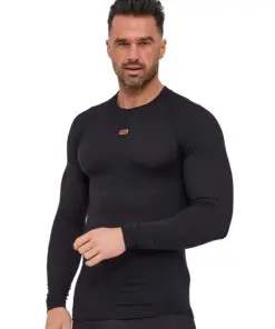 ACTIVE MERINO Férfi merinó gyapjú aláöltözet felső - Fekete