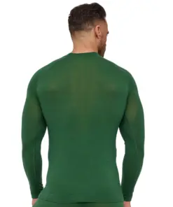 Alternative view of ACTIVE MERINO Férfi merinó gyapjú aláöltözet felső - Zöld