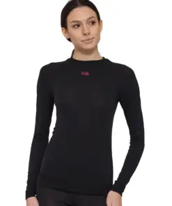 ACTIVE MERINO Női merinó gyapjú aláöltözet felső - Fekete