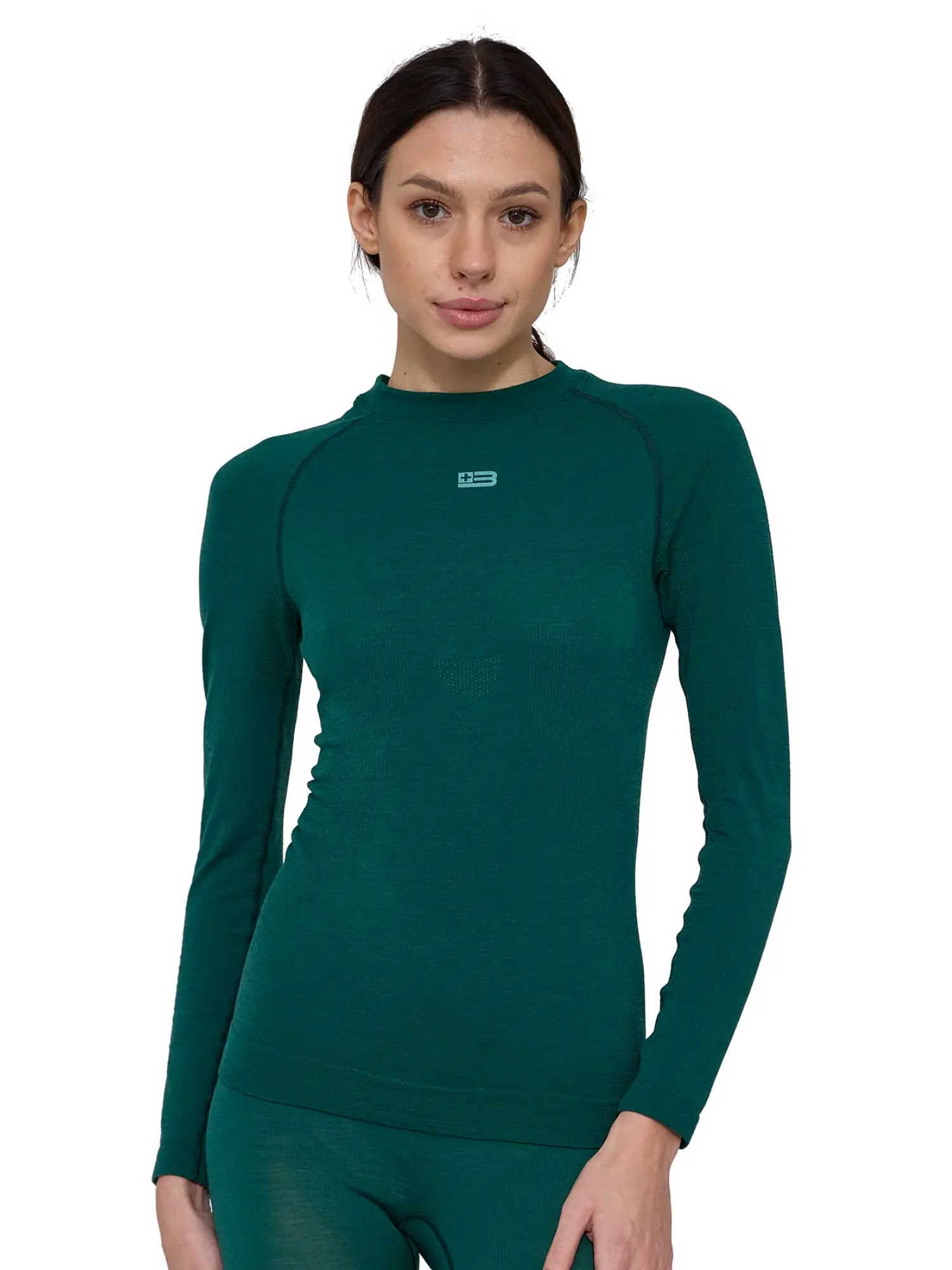 ACTIVE MERINO Női merinó gyapjú aláöltözet felső - Zöld