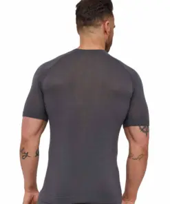 Alternative view of ACTIVE MERINO Férfi merinó gyapjú rövid ujjú felső - Grafit