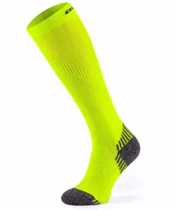 RUN COMPRESSION Kompressziós hosszú szárú futózokni +ezüstion - Neonsárga